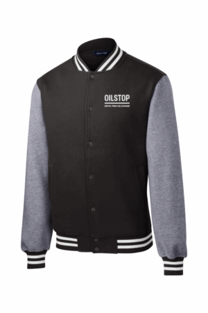Men's Fleece Letterman Jacket | New Logo